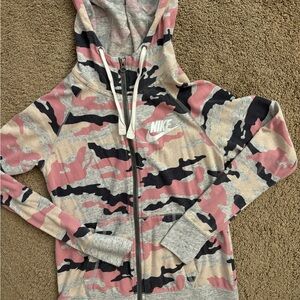 Nike Camo zip up hoodie